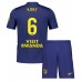 Atletico Madrid Koke #6 Bortedraktsett Barn 2025-26 Korte ermer (+ Korte bukser)